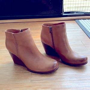 Kork Ease Wedged Booties - Natalya - Brown